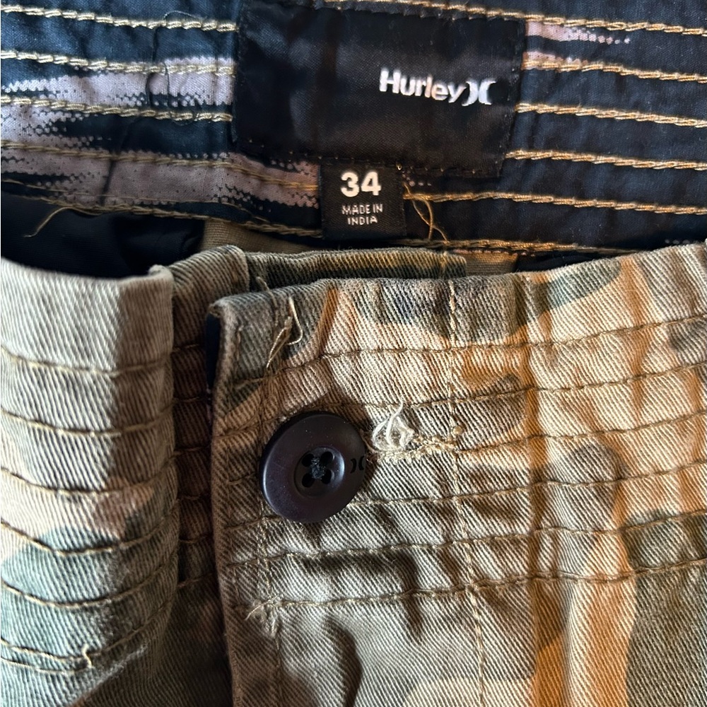 Hurley Men's Camouflage Cargo Shorts - Picture 3 of 4